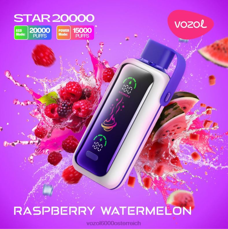 VOZOL Vape Kaufen - Himbeer-Wassermelone VOZOL STAR 20000 22J4819