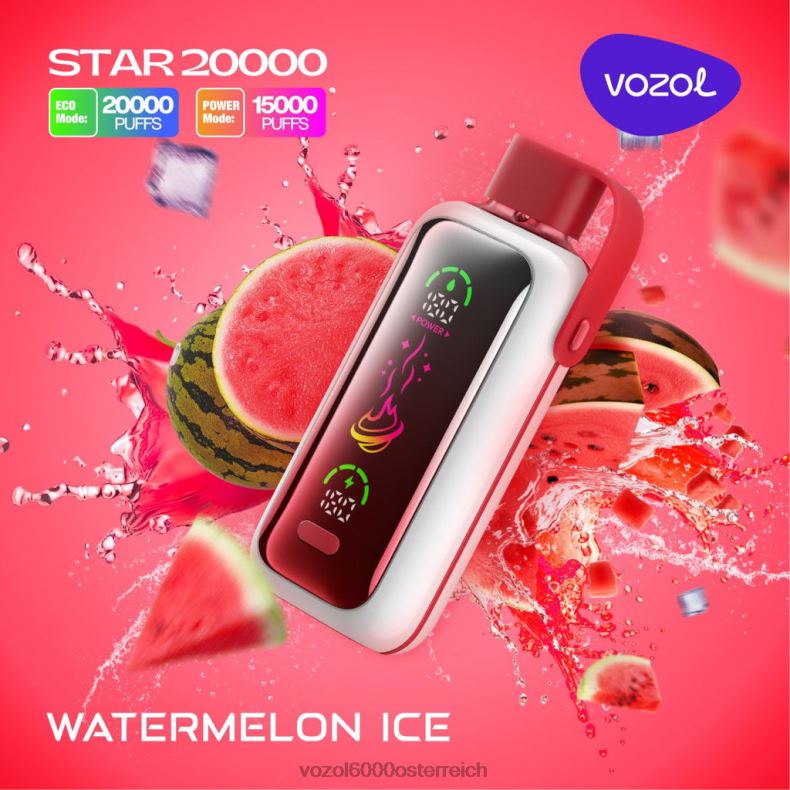 VOZOL Wien - Wassermeloneneis VOZOL STAR 20000 22J483