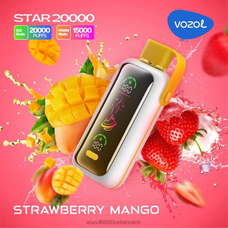 VOZOL Österreich - Erdbeer-Mango VOZOL STAR 20000 22J481